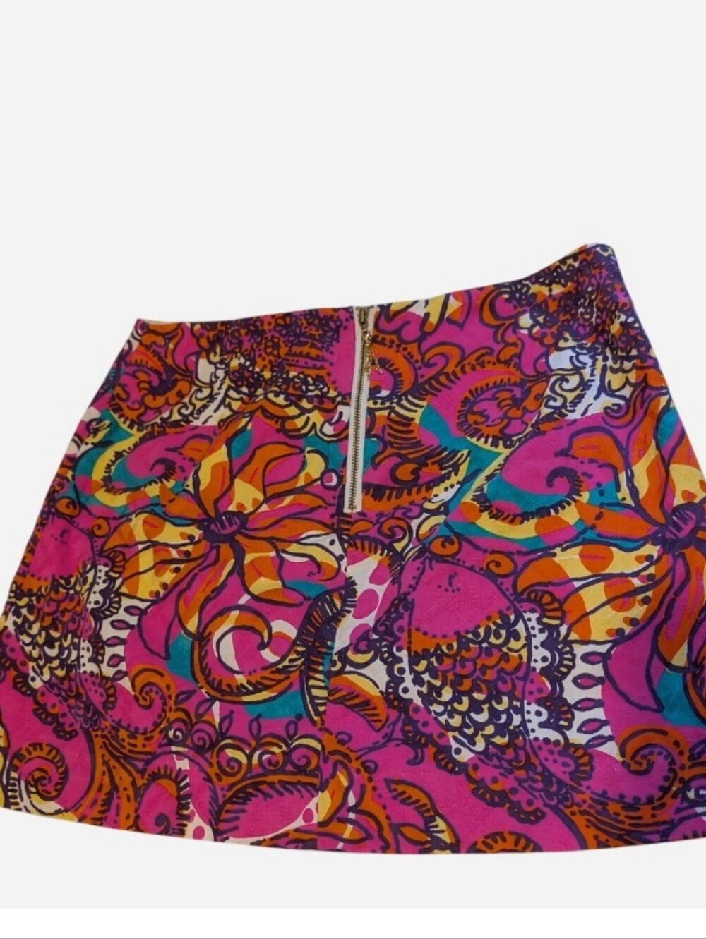 Lilly Pulitzer Pink and Orange Mini Skirt